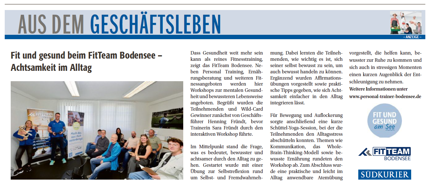Südkurier FIT TEAM 2026